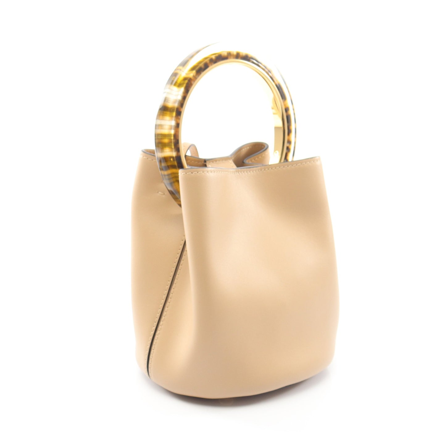 パニエ 2WAY ハンドバッグ レザー ベージュ マルニ バッグ MARNI