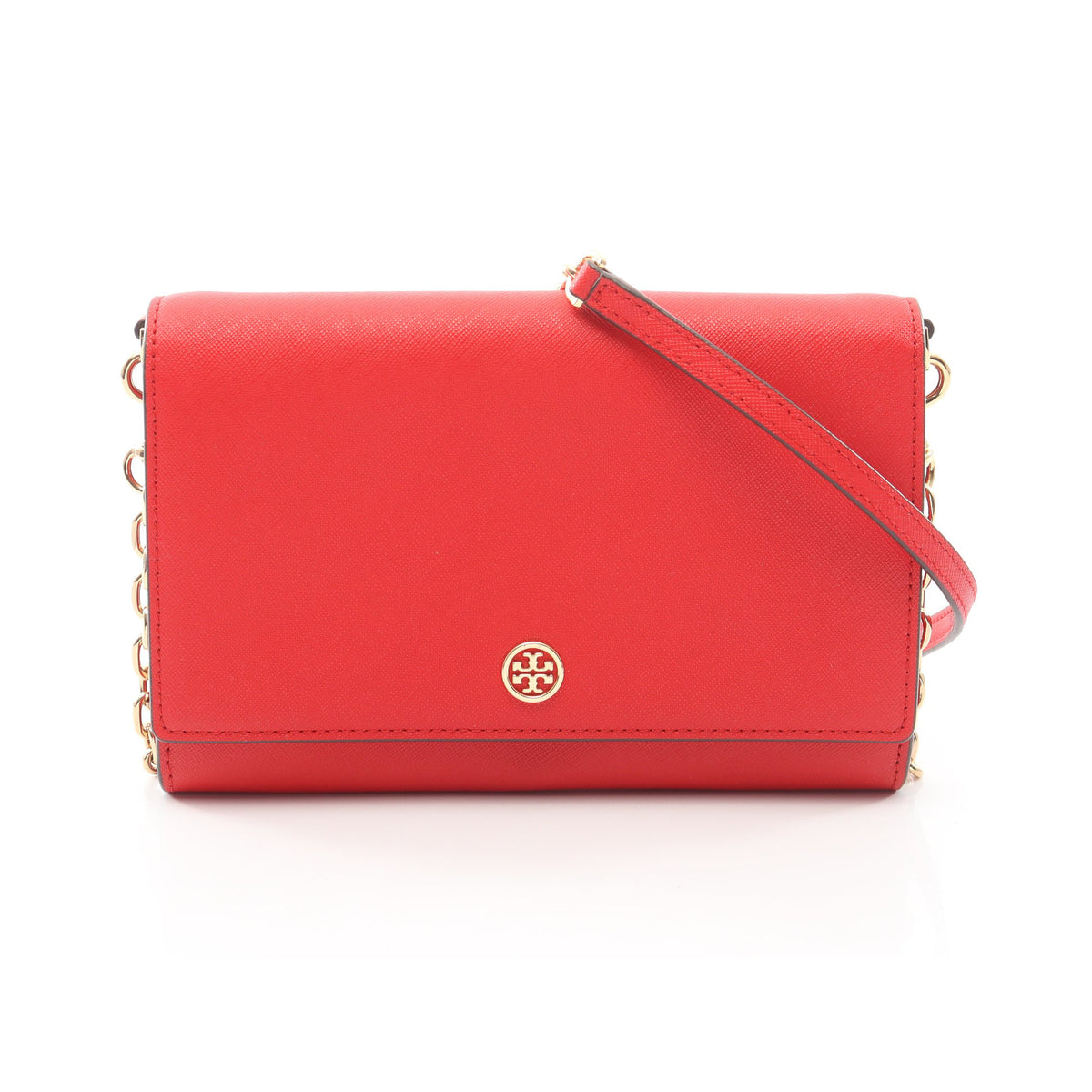ロビンソン チェーンウォレット レザー レッド トリーバーチ バッグ TORY BURCH