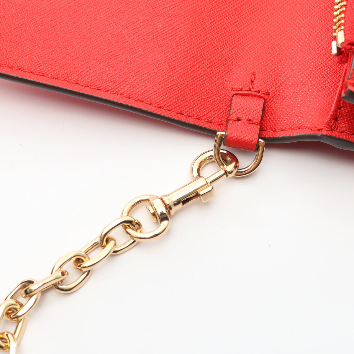 ロビンソン チェーンウォレット レザー レッド トリーバーチ バッグ TORY BURCH