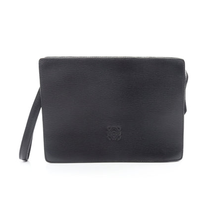 アナグラム クラッチバッグ レザー ブラック ロエベ バッグ LOEWE