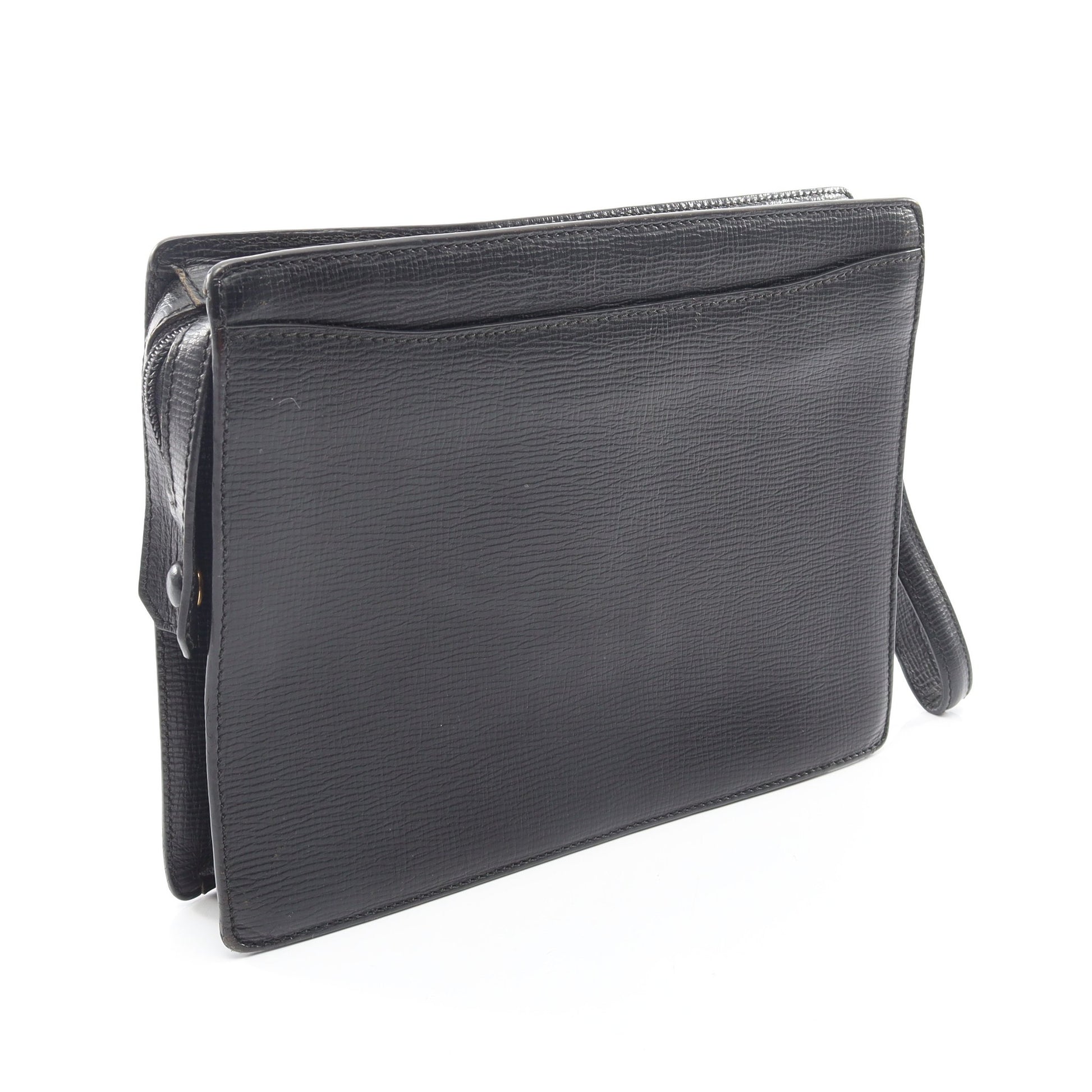 アナグラム クラッチバッグ レザー ブラック ロエベ バッグ LOEWE
