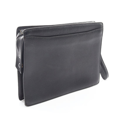 アナグラム クラッチバッグ レザー ブラック ロエベ バッグ LOEWE
