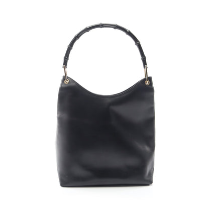 バンブー ワンショルダーバッグ レザー ブラック グッチ バッグ GUCCI