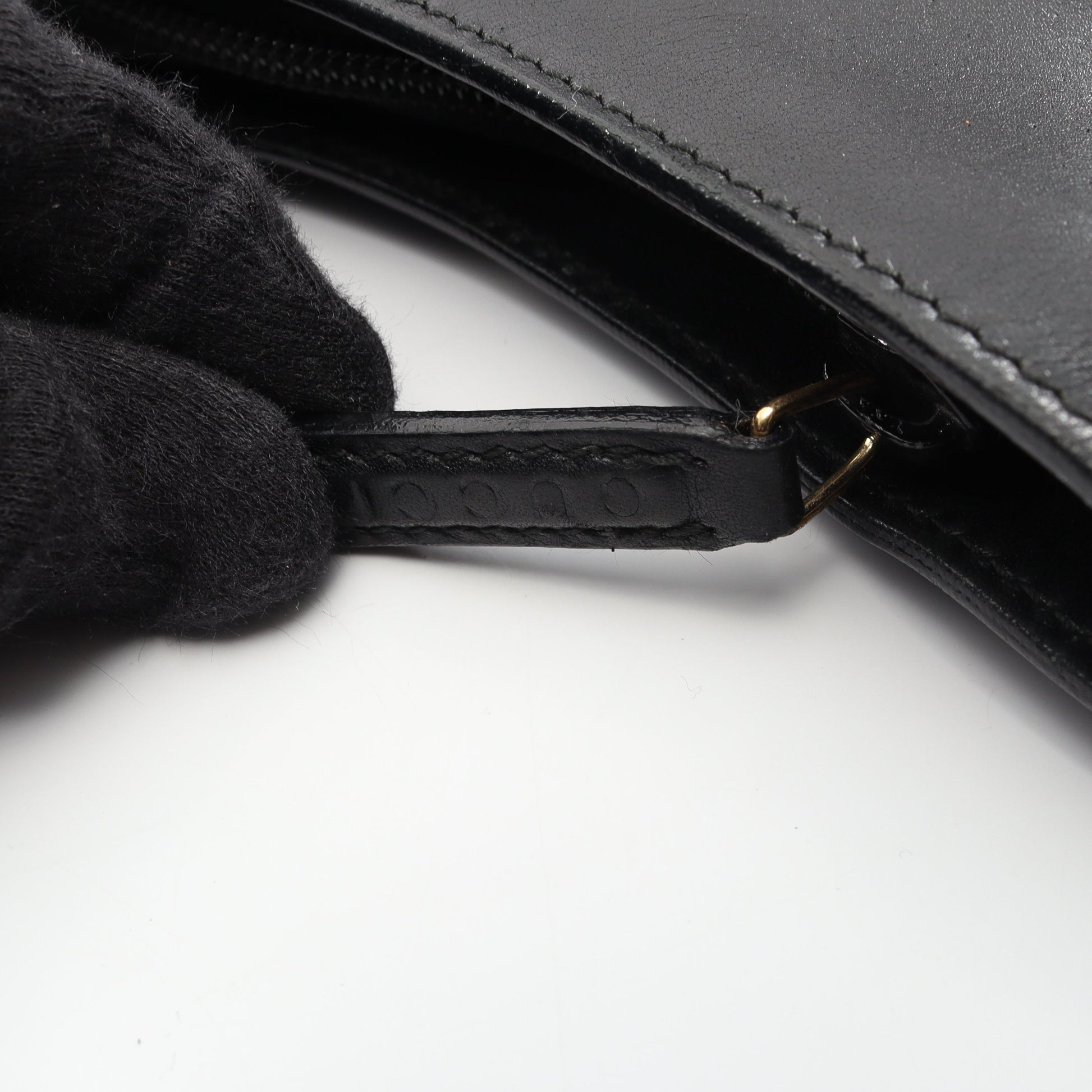 バンブー ワンショルダーバッグ レザー ブラック グッチ バッグ GUCCI