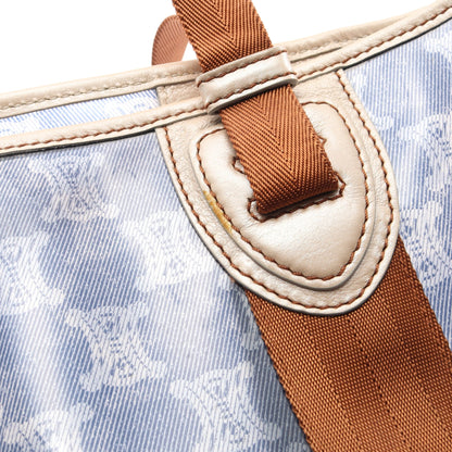 マカダム ショルダーバッグ トートバッグ ビニール レザー ネイビー ブラウン セリーヌ バッグ CELINE