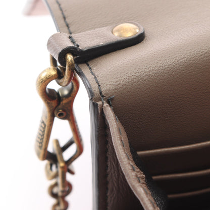 チェーンウォレット レザー レッド ピンクベージュ ボッテガヴェネタ バッグ BOTTEGA VENETA