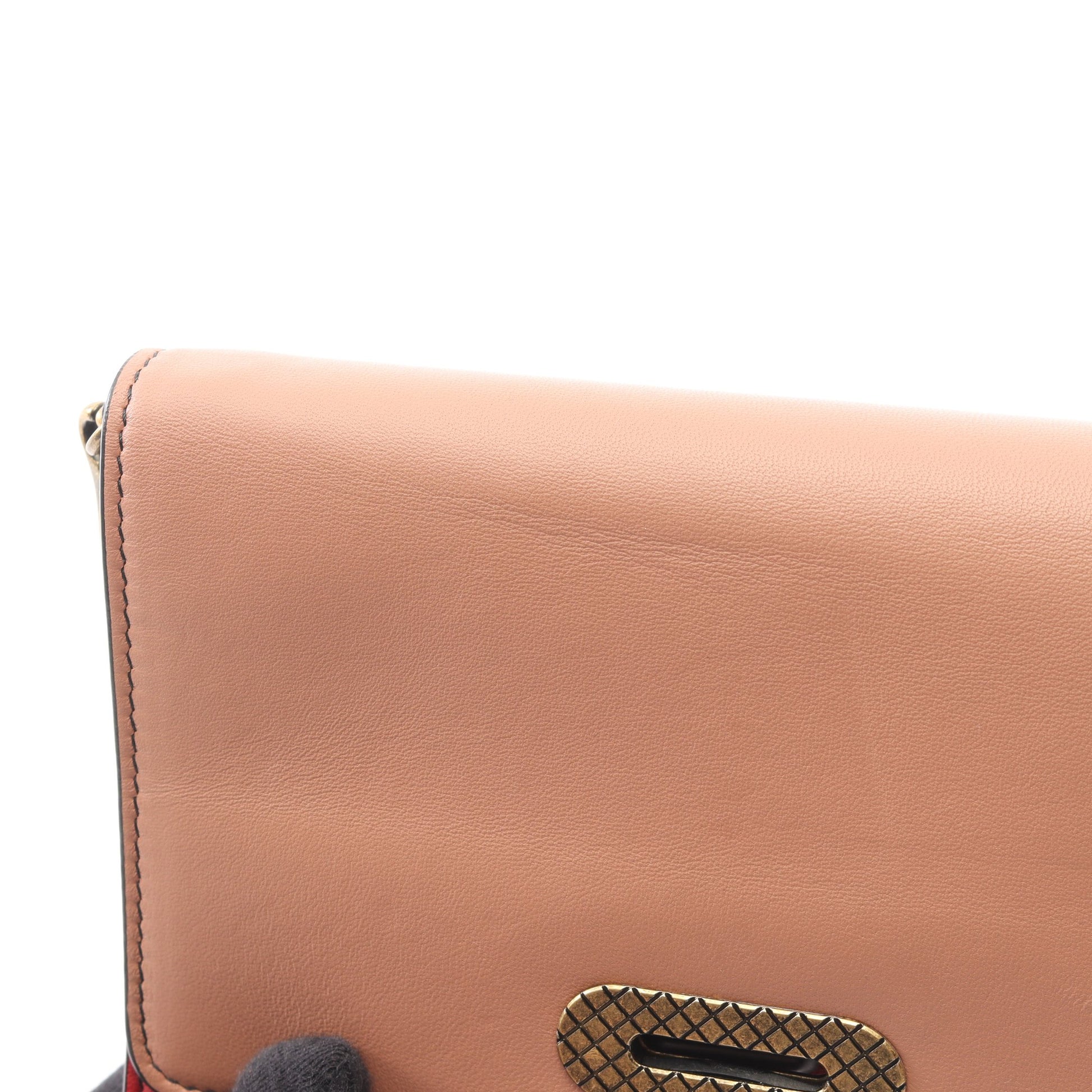 チェーンウォレット レザー レッド ピンクベージュ ボッテガヴェネタ バッグ BOTTEGA VENETA