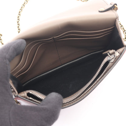 チェーンウォレット レザー レッド ピンクベージュ ボッテガヴェネタ バッグ BOTTEGA VENETA