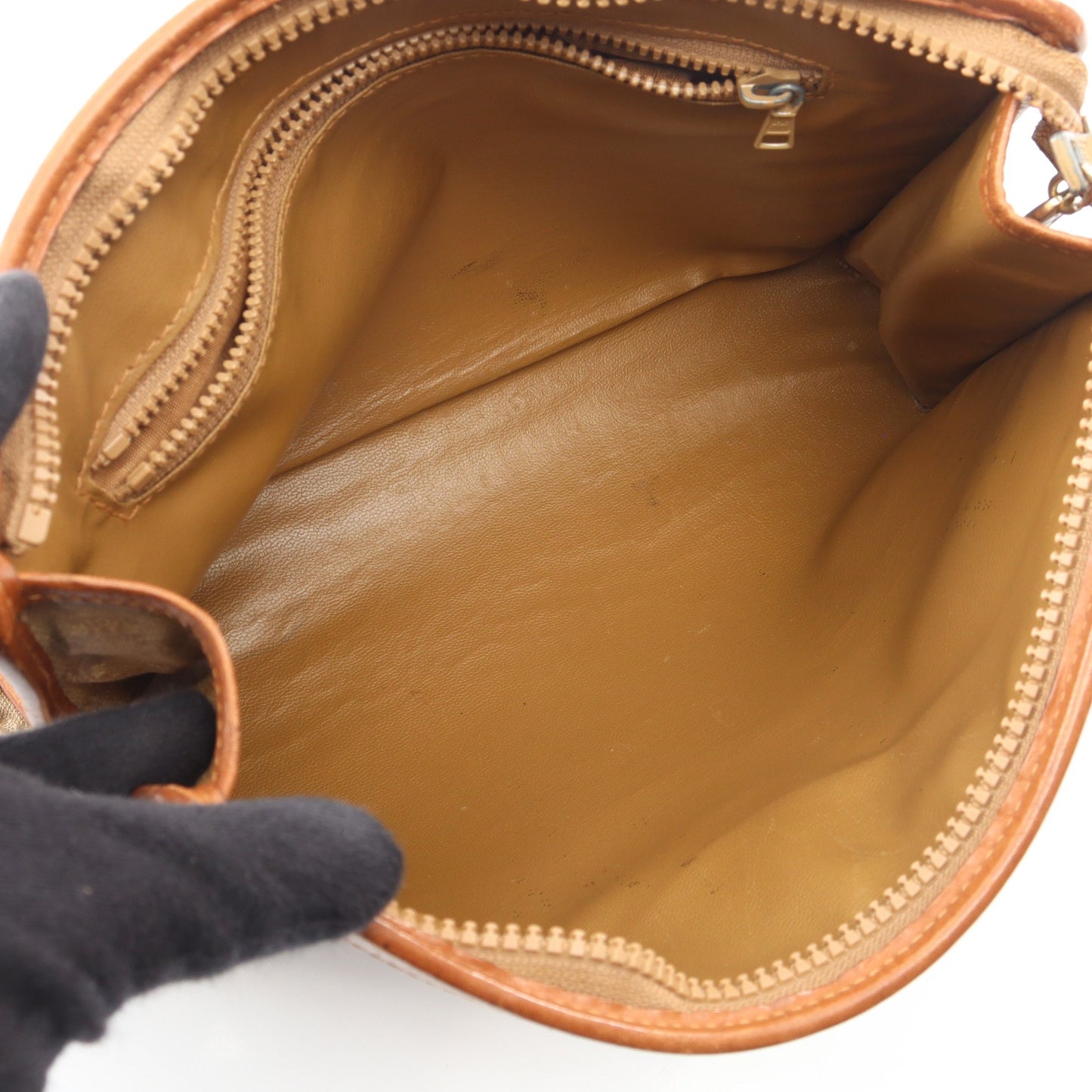 マカダム クラッチバッグ セカンドバッグ PVC レザー ベージュ ブラウン セリーヌ バッグ CELINE