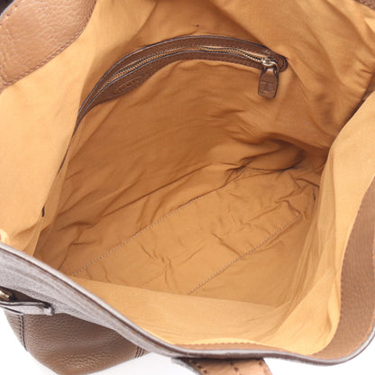 2WAY ハンドバッグ トートバッグ レザー グレーブラウン トッズ バッグ TOD'S
