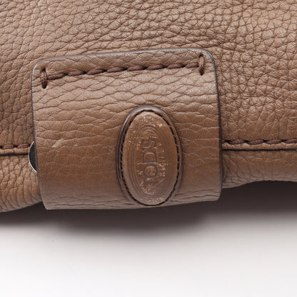 2WAY ハンドバッグ トートバッグ レザー グレーブラウン トッズ バッグ TOD'S