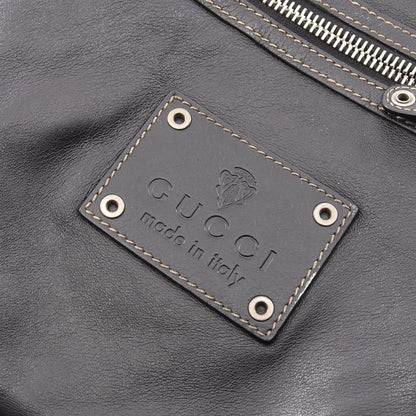 クレスト ショルダーバッグ レザー ブラック グッチ
