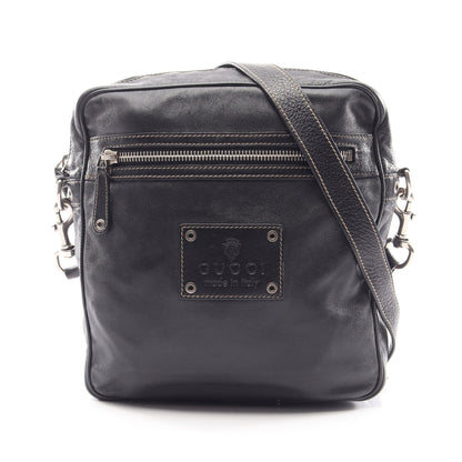 クレスト ショルダーバッグ レザー ブラック グッチ