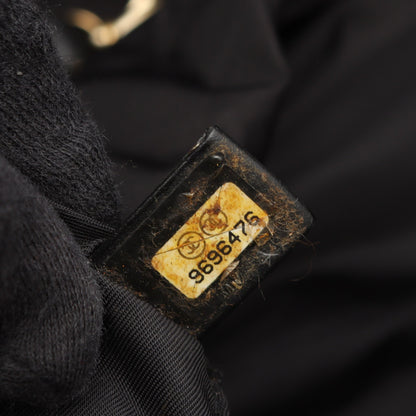 ニュートラベルラインMM ハンドバッグ トートバッグ ナイロンキャンバス レザー ブラック ゴールド金具 シャネル バッグ CHANEL