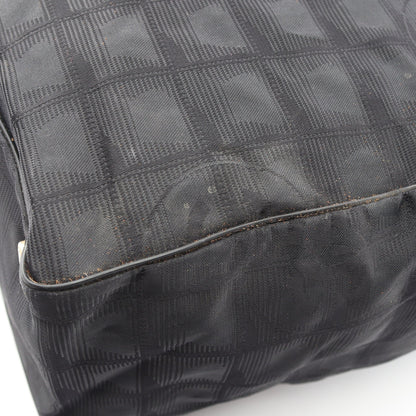 ニュートラベルラインMM ハンドバッグ トートバッグ ナイロンキャンバス レザー ブラック ゴールド金具 シャネル バッグ CHANEL