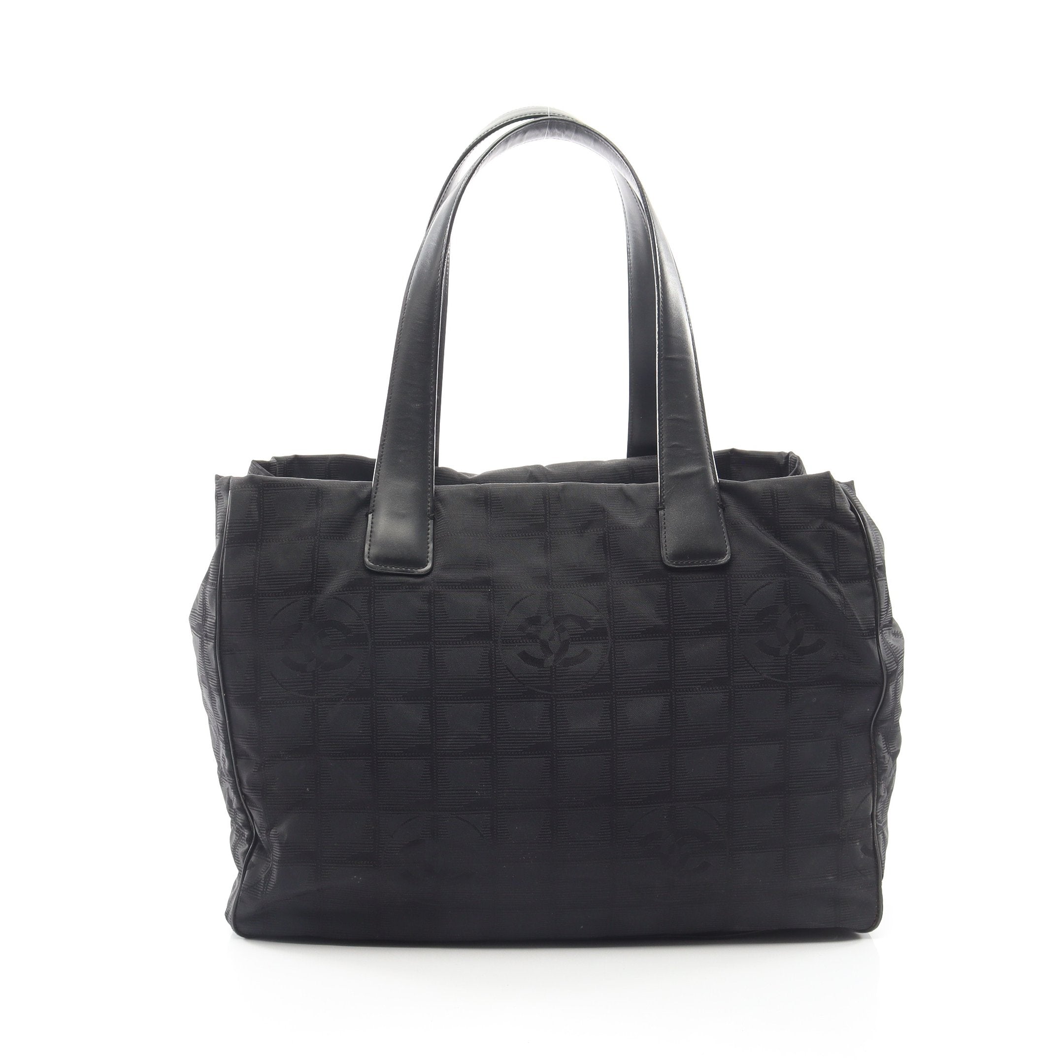 CHANEL ニュートラベルライン ハンドバッグ ブラック ニュートラベルラインMM ハンドバッグ トートバッグ ナイロン