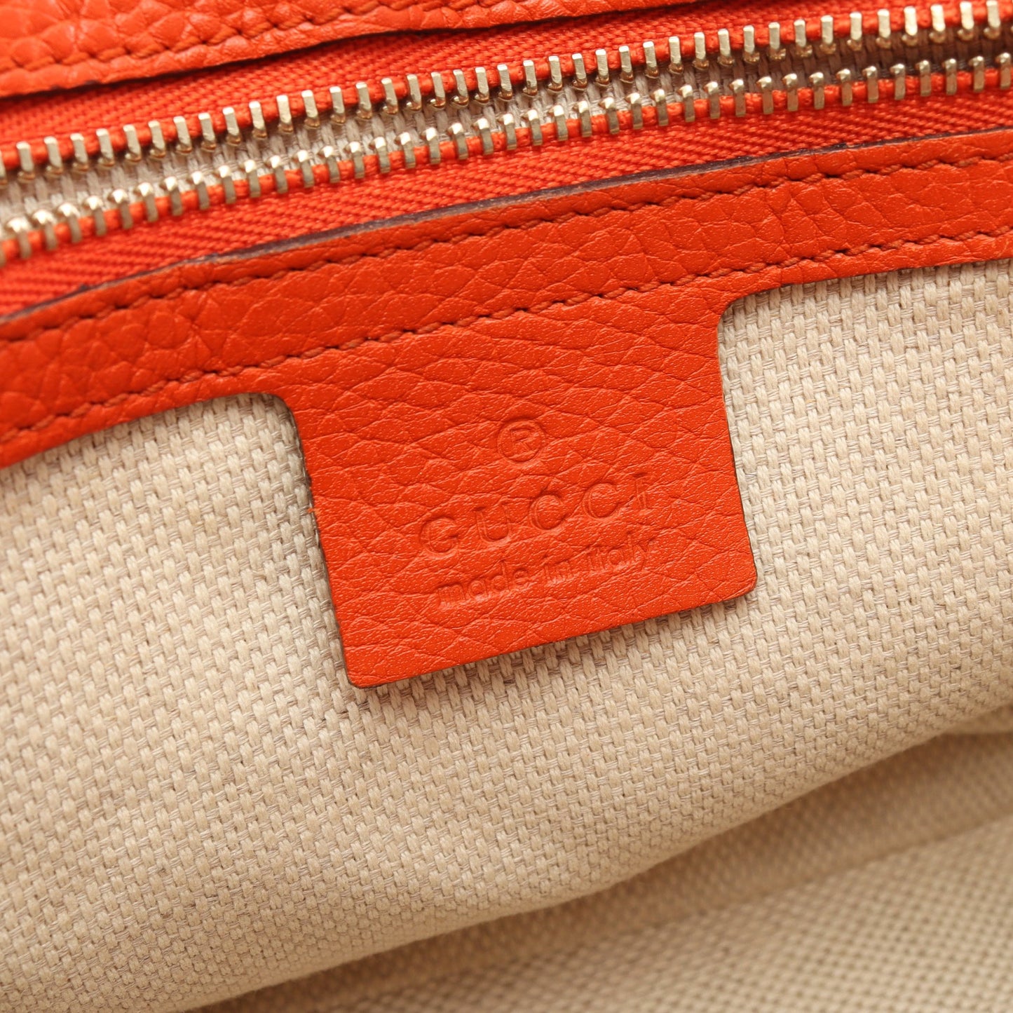ソーホー チェーンショルダーバッグ レザー オレンジ グッチ バッグ GUCCI