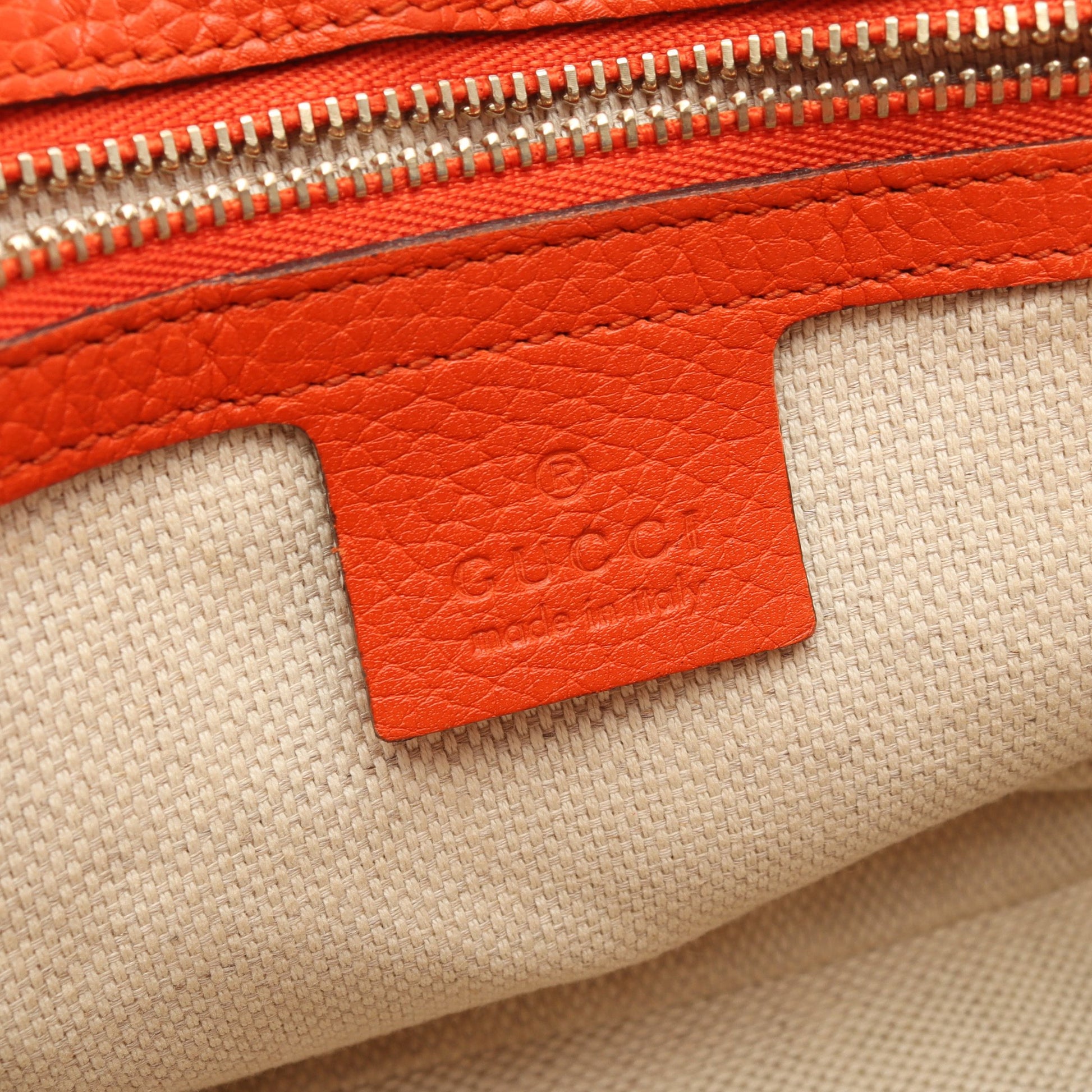 ソーホー チェーンショルダーバッグ レザー オレンジ グッチ バッグ GUCCI
