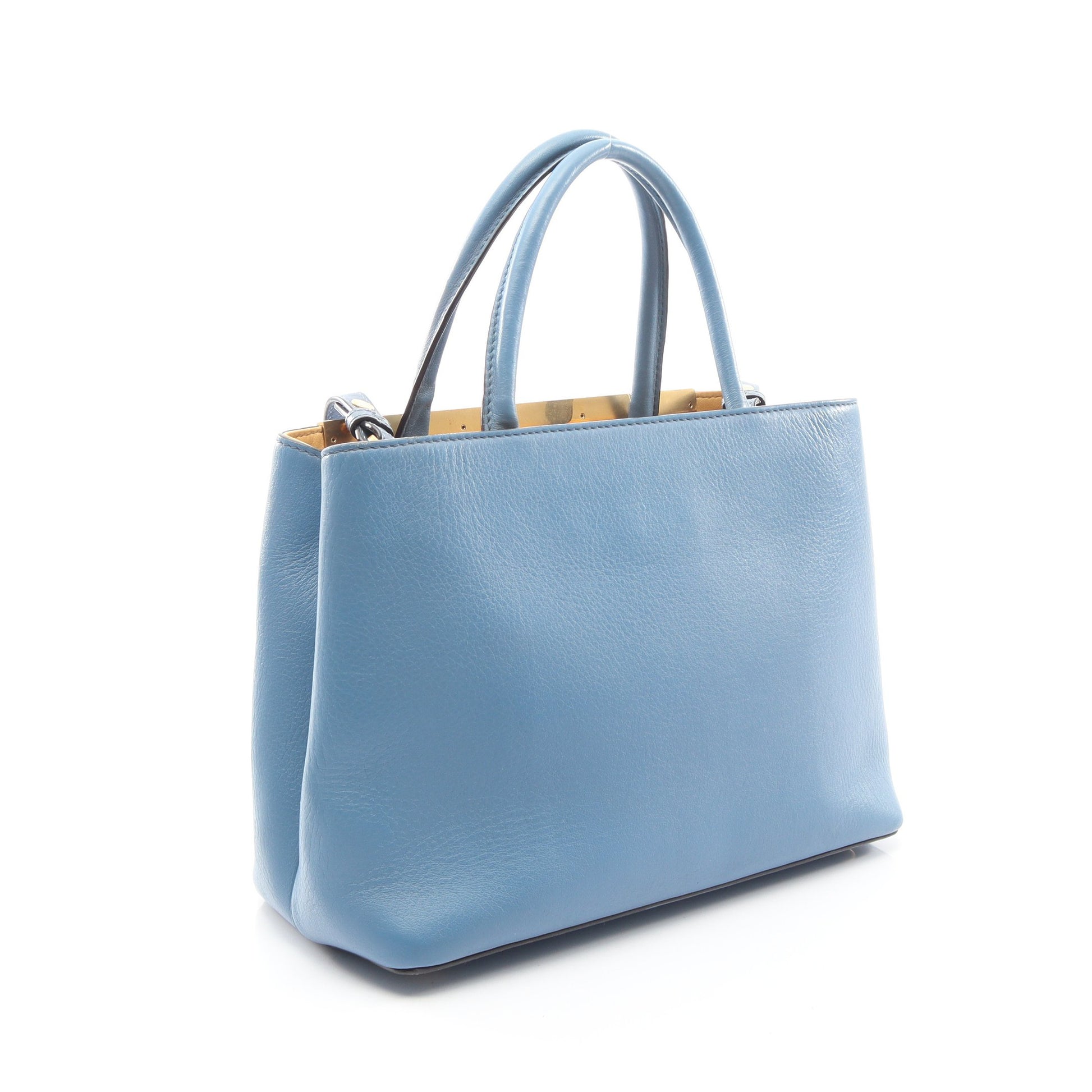 PETITE 2JOURS プチ トゥージュール 2WAY ハンドバッグ レザー ブルー ボルドー フェンディ バッグ FENDI