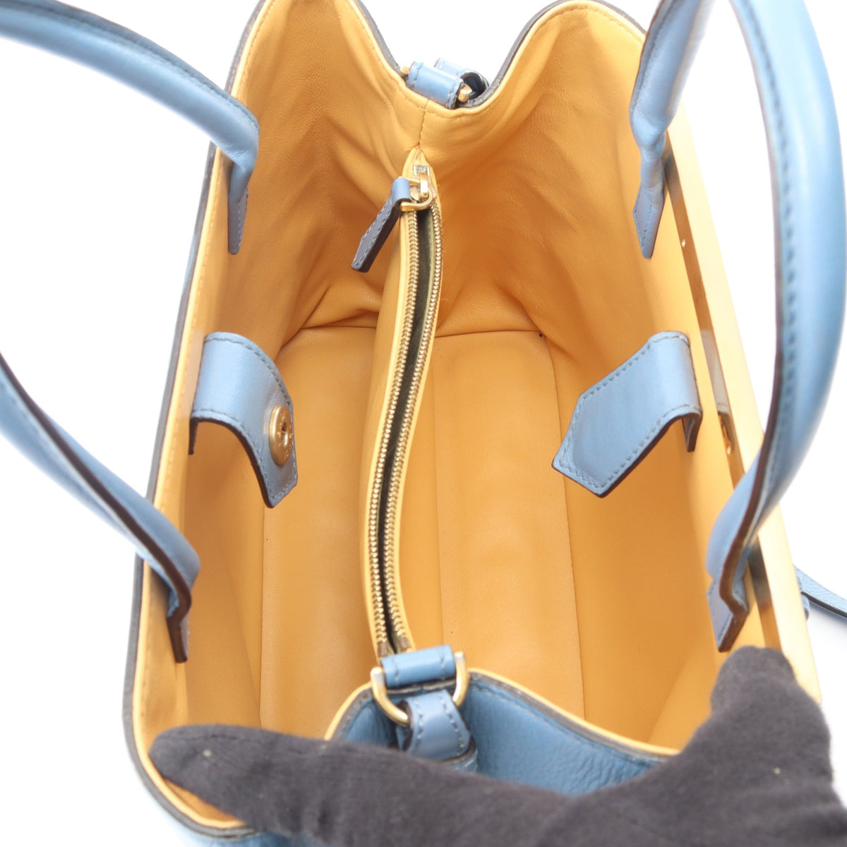 PETITE 2JOURS プチ トゥージュール 2WAY ハンドバッグ レザー ブルー ボルドー フェンディ バッグ FENDI