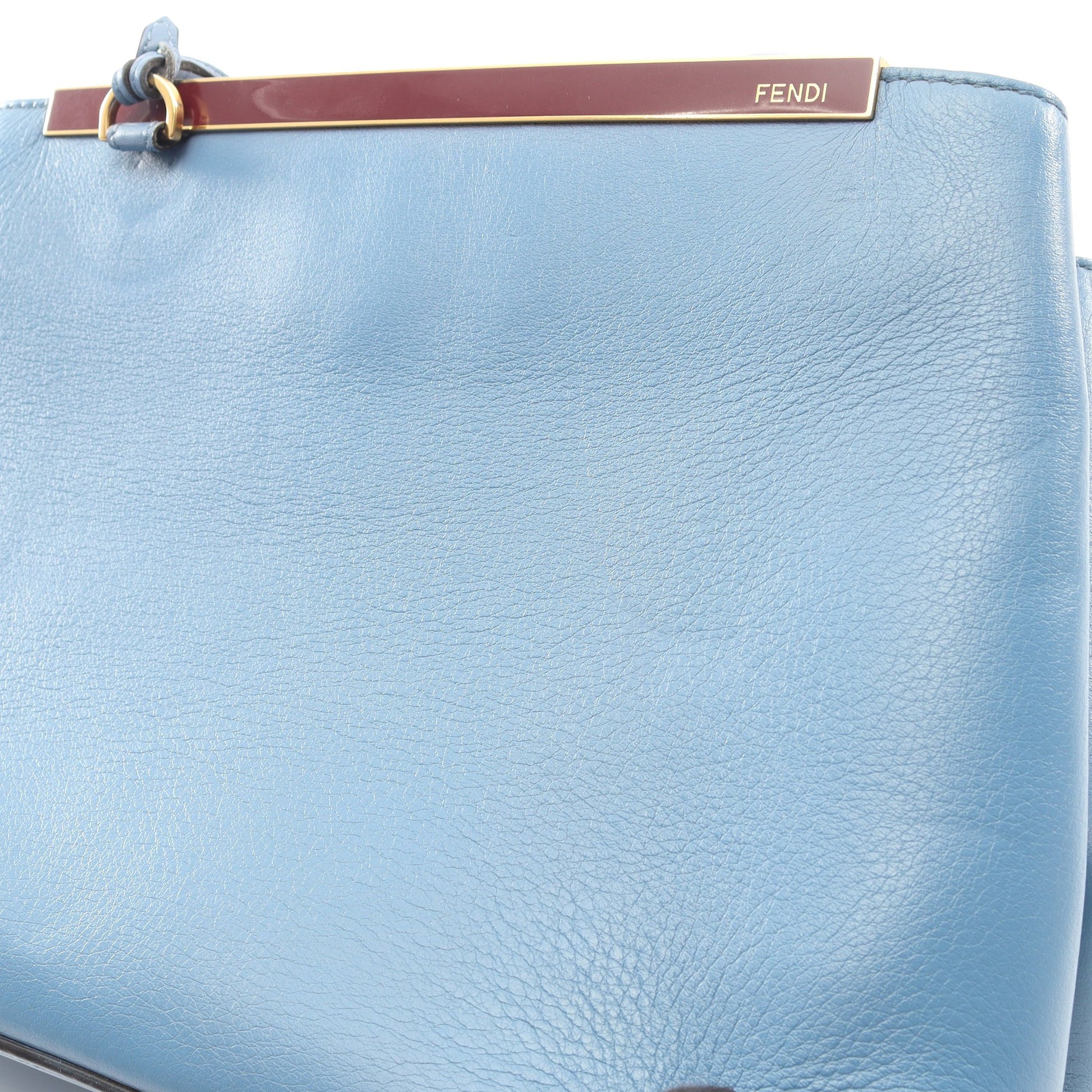 PETITE 2JOURS プチ トゥージュール 2WAY ハンドバッグ レザー ブルー ボルドー フェンディ バッグ FENDI