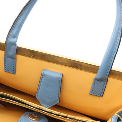 PETITE 2JOURS プチ トゥージュール 2WAY ハンドバッグ レザー ブルー ボルドー フェンディ バッグ FENDI