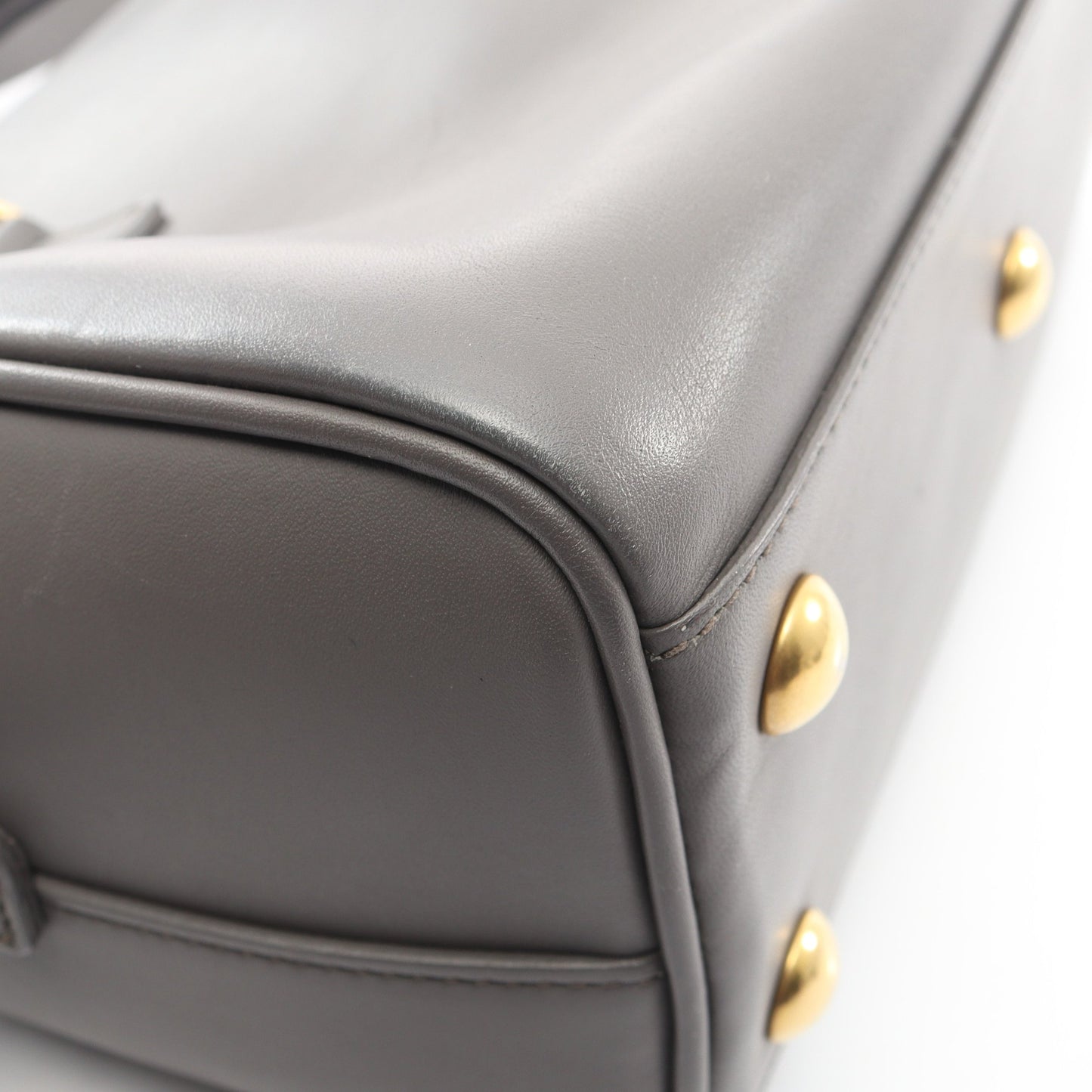 ベイビーダッフル 2WAY ハンドバッグ レザー グレー サンローランパリ バッグ SAINT LAURENT PARIS