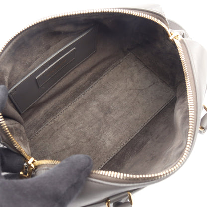 ベイビーダッフル 2WAY ハンドバッグ レザー グレー サンローランパリ バッグ SAINT LAURENT PARIS