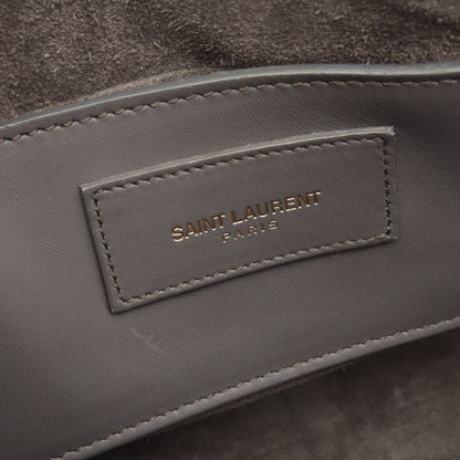 ベイビーダッフル 2WAY ハンドバッグ レザー グレー サンローランパリ バッグ SAINT LAURENT PARIS