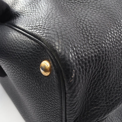 ハンドバッグ トートバッグ レザー ブラック プラダ バッグ PRADA