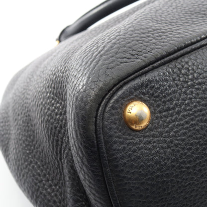 ハンドバッグ トートバッグ レザー ブラック プラダ バッグ PRADA