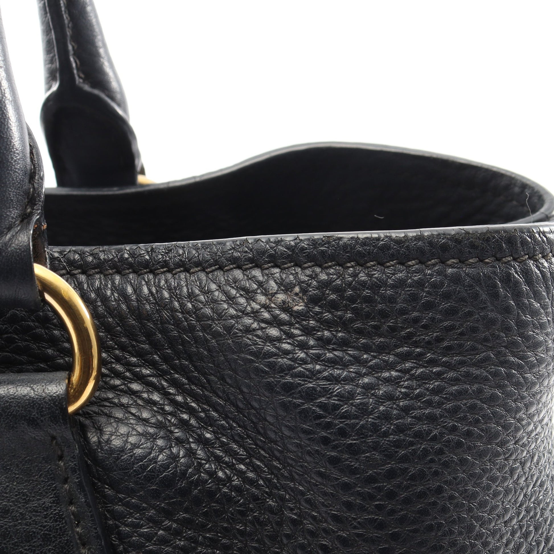 ハンドバッグ トートバッグ レザー ブラック プラダ バッグ PRADA