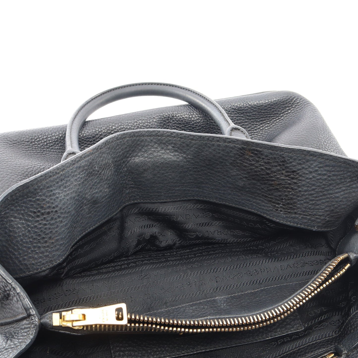 ハンドバッグ トートバッグ レザー ブラック プラダ バッグ PRADA