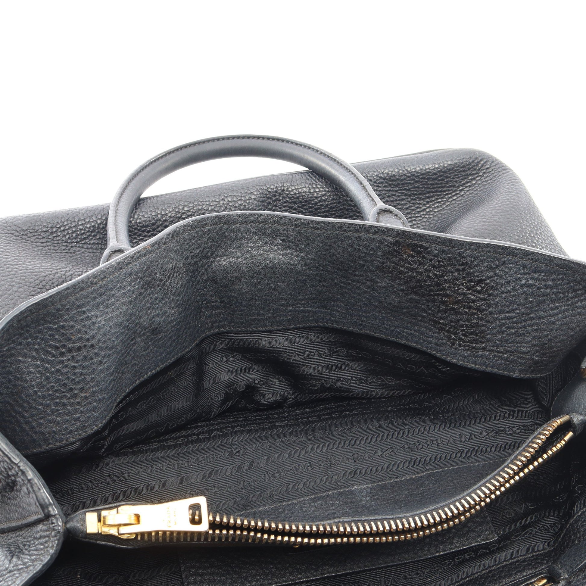 ハンドバッグ トートバッグ レザー ブラック プラダ バッグ PRADA