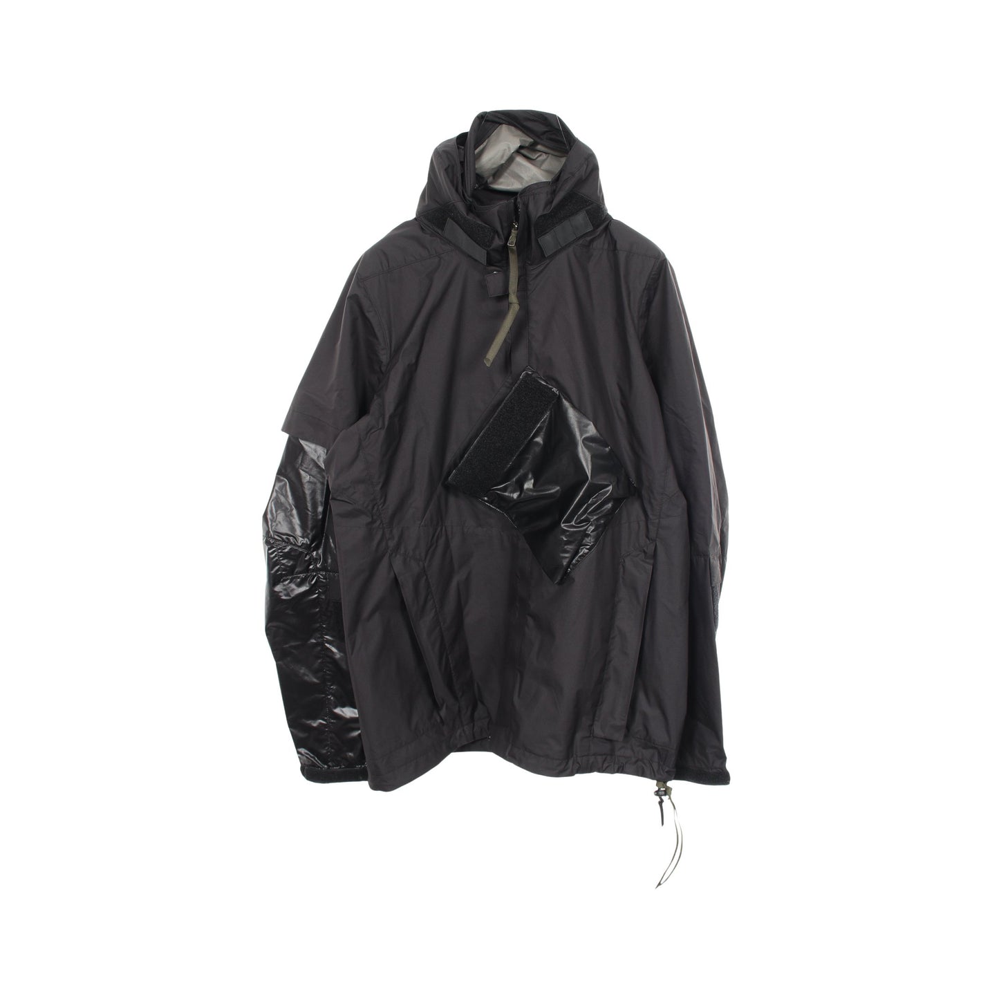 WINDSTOPPER INTEROPS フード付き ナイロンジャケット ナイロン ブラック アクロニウム