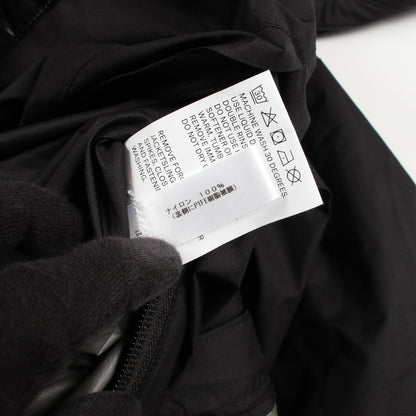 WINDSTOPPER INTEROPS フード付き ナイロンジャケット ナイロン ブラック アクロニウム
