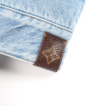 ダブルブレステッド デニムジャケット コットン ライトブルー ルイヴィトン アウター LOUIS VUITTON