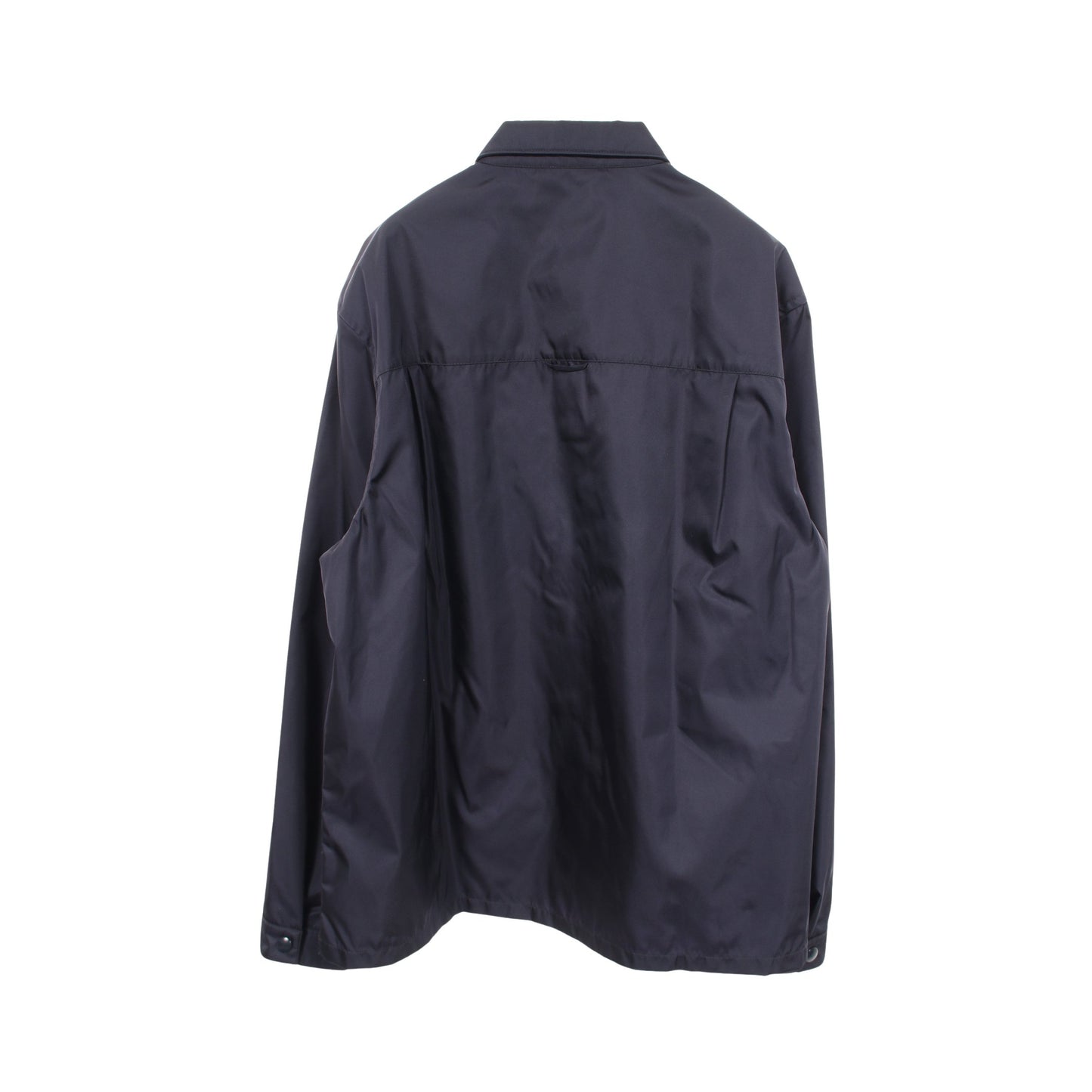 Re-Nylon 三角ロゴプレート ジャケット ナイロン ネイビー プラダ アウター PRADA