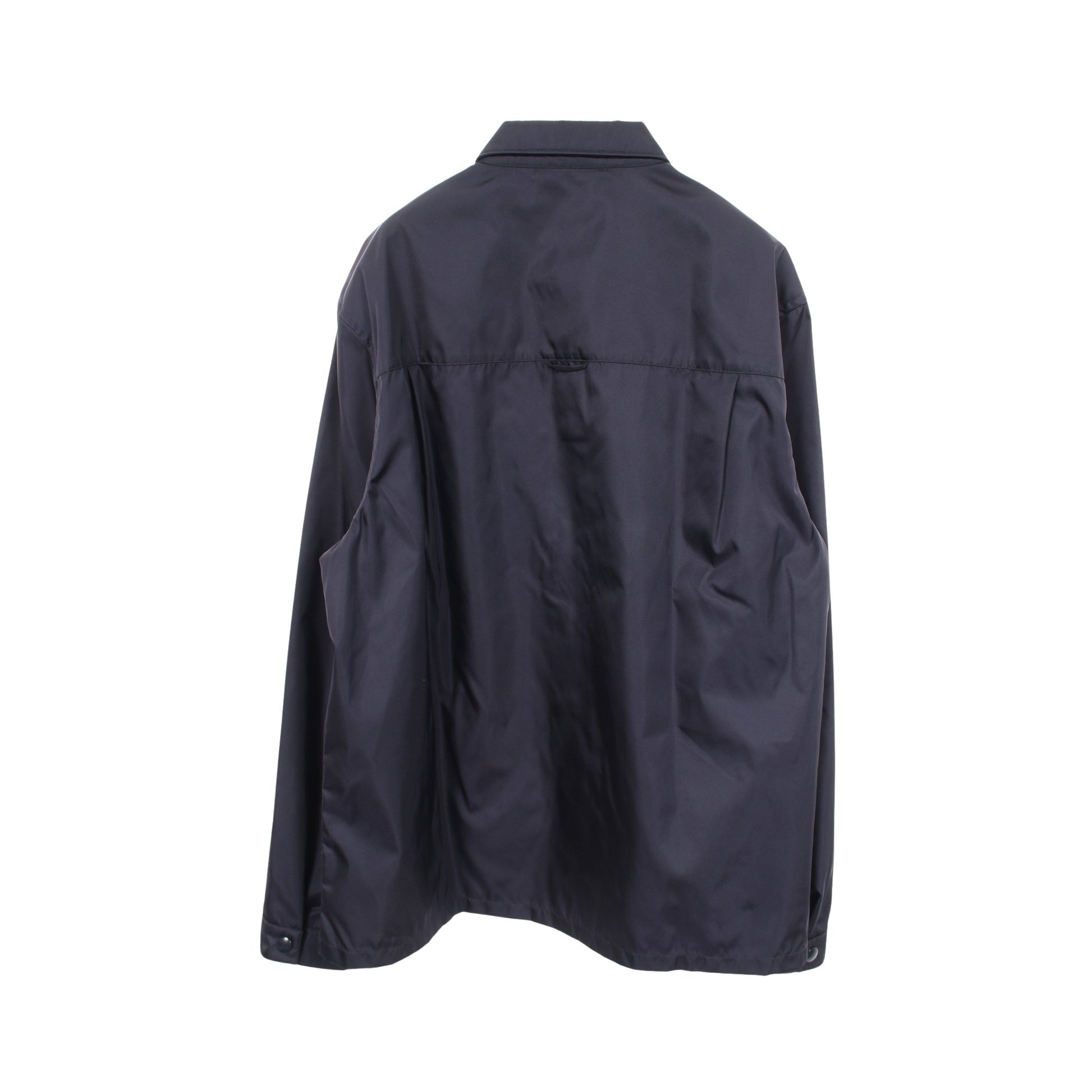 Re-Nylon 三角ロゴプレート ジャケット ナイロン ネイビー プラダ アウター PRADA