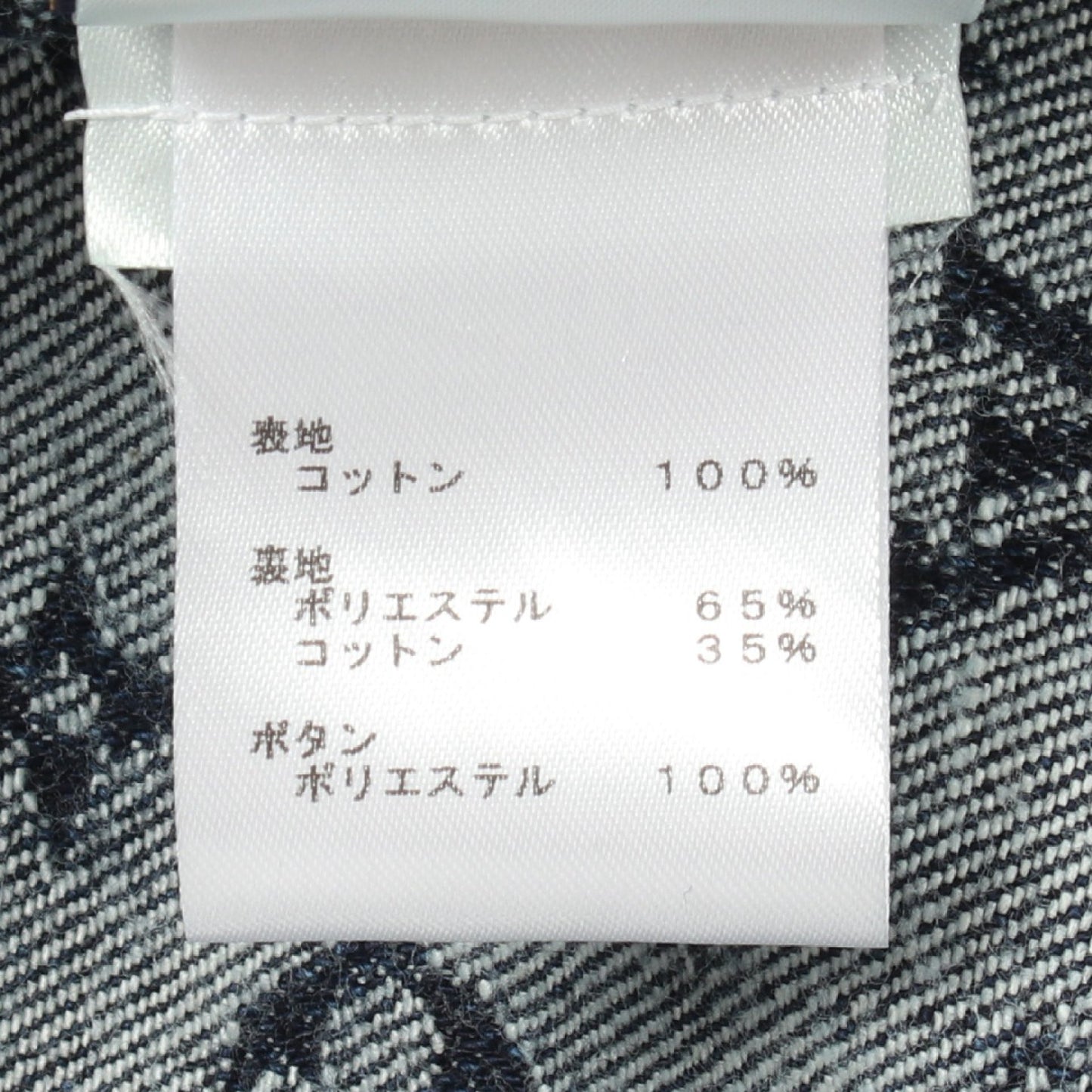 モノグラムジャガード デニムジャケット コットン インディゴブルー ルイヴィトン