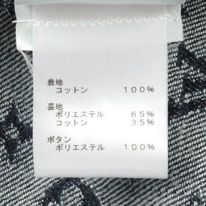 モノグラムジャガード デニムジャケット コットン インディゴブルー ルイヴィトン
