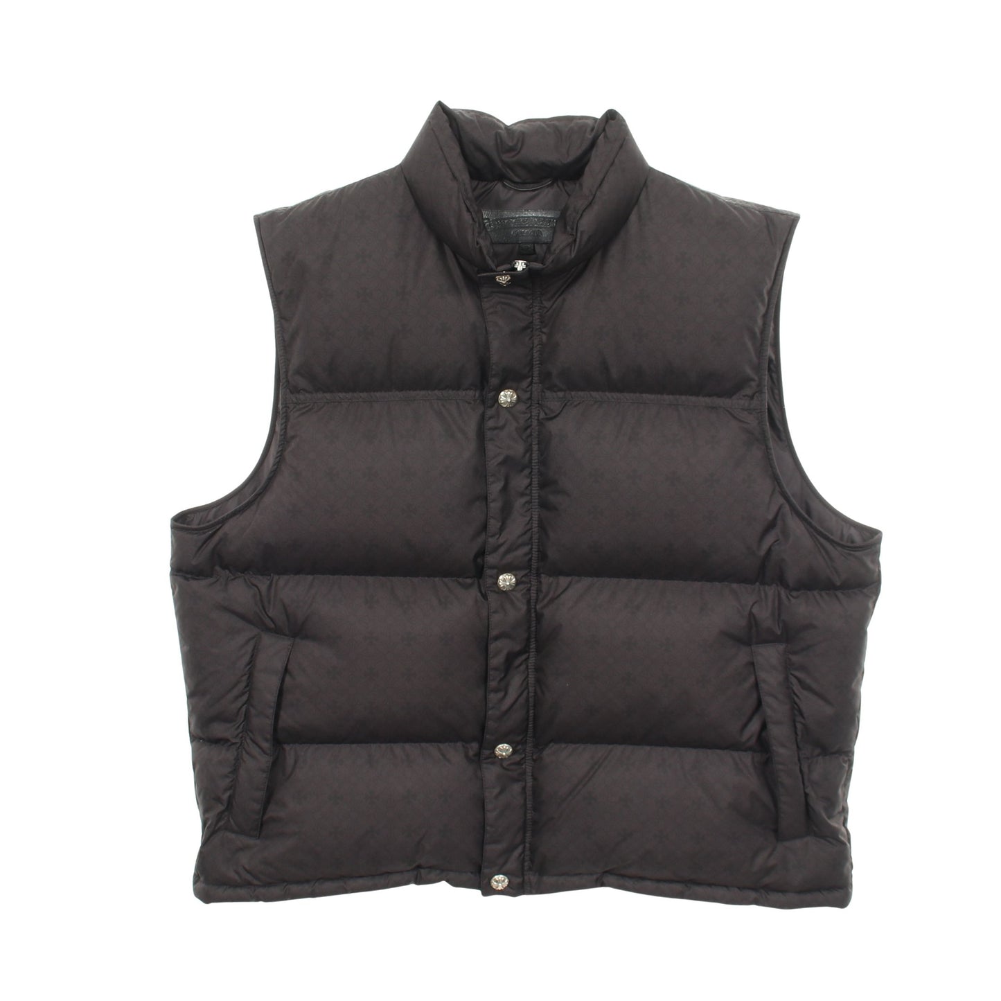 STIFF VEST CHプラス 総柄 ダウンベスト ブラック クロムハーツ