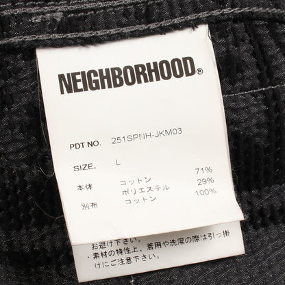 JQ SHEMAGH SMOCK JACKET 25SS フード付き スモック ジャケット コットン グレー ブラック ネイバーフッド