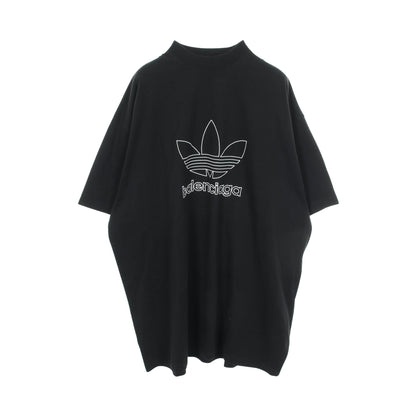 BALENCIAGA × adidas オーバーサイズ 半袖Tシャツ コットン ブラック バレンシアガ