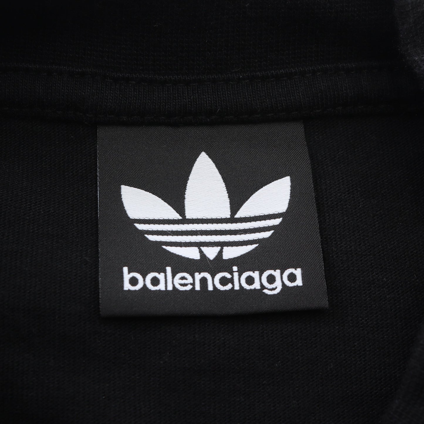 BALENCIAGA × adidas オーバーサイズ 半袖Tシャツ コットン ブラック バレンシアガ