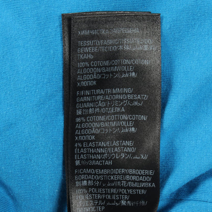 BALENCIAGA × adidas ロゴ刺繍 半袖Tシャツ コットン ライトブルー バレンシアガ