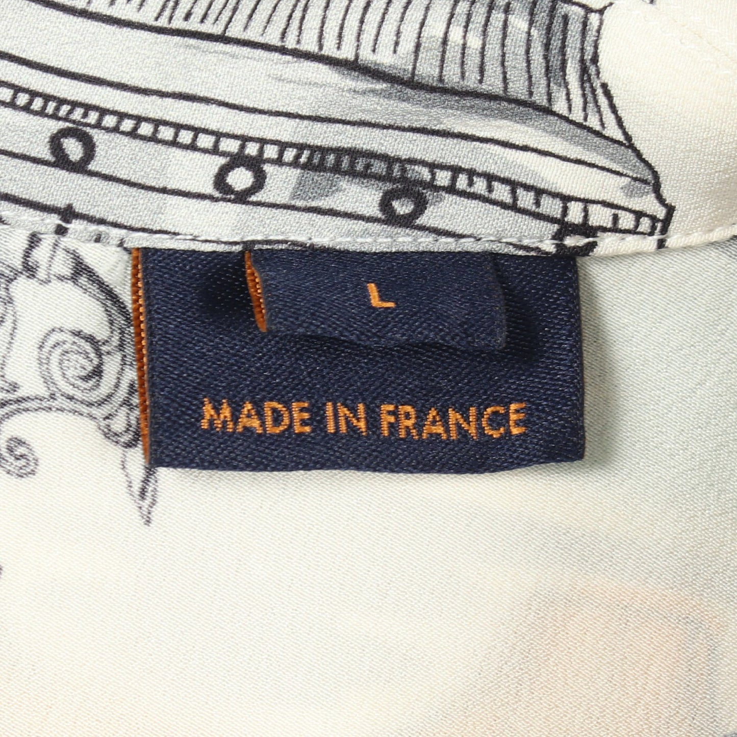 Hooded Pyjama Shir パジャマ シャツ シルク オフホワイト ライトブルー マルチカラー ルイヴィトン