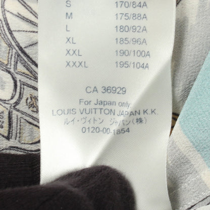 Hooded Pyjama Shir パジャマ シャツ シルク オフホワイト ライトブルー マルチカラー ルイヴィトン