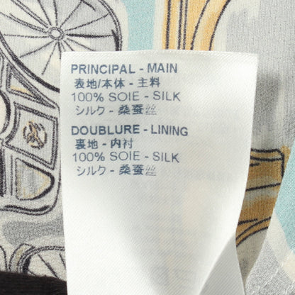 Hooded Pyjama Shir パジャマ シャツ シルク オフホワイト ライトブルー マルチカラー ルイヴィトン