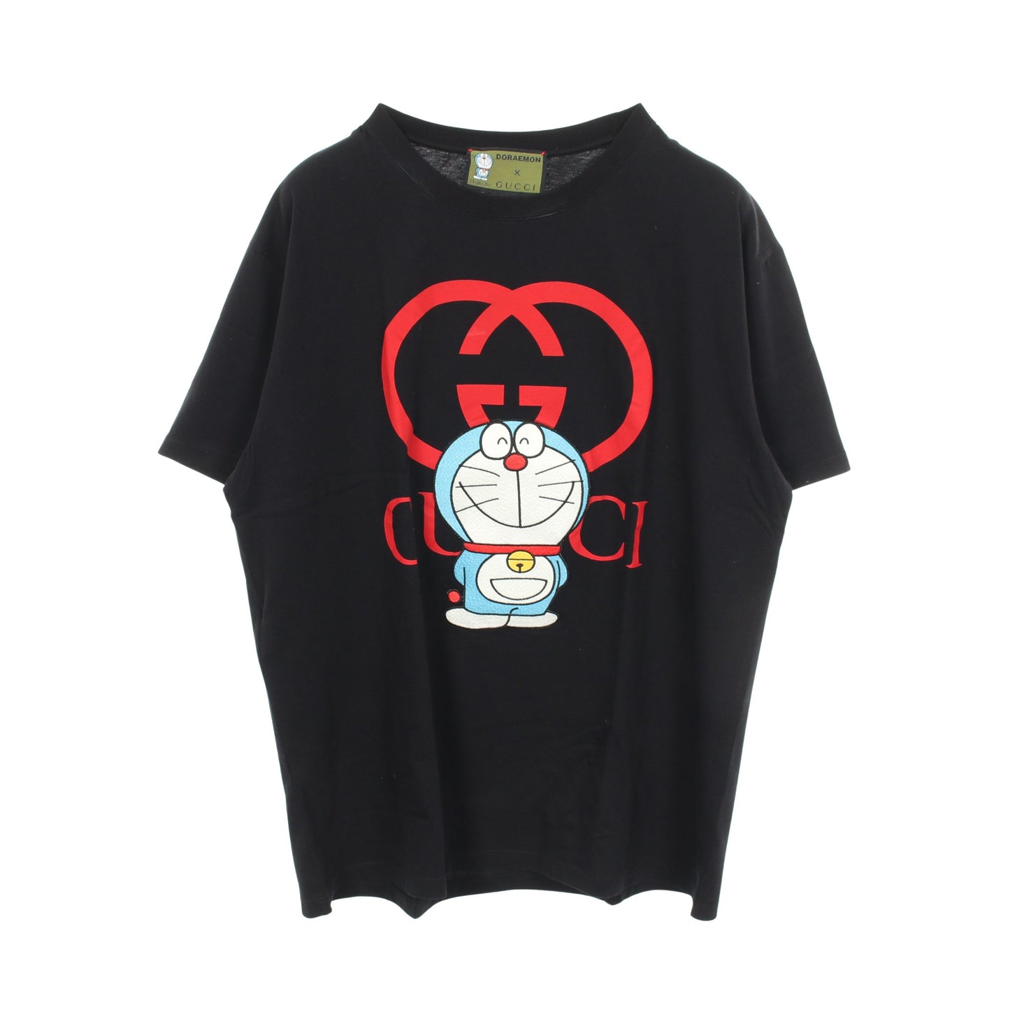 GUCCI × ドラえもん 半袖Tシャツ コットン ブラック グッチ